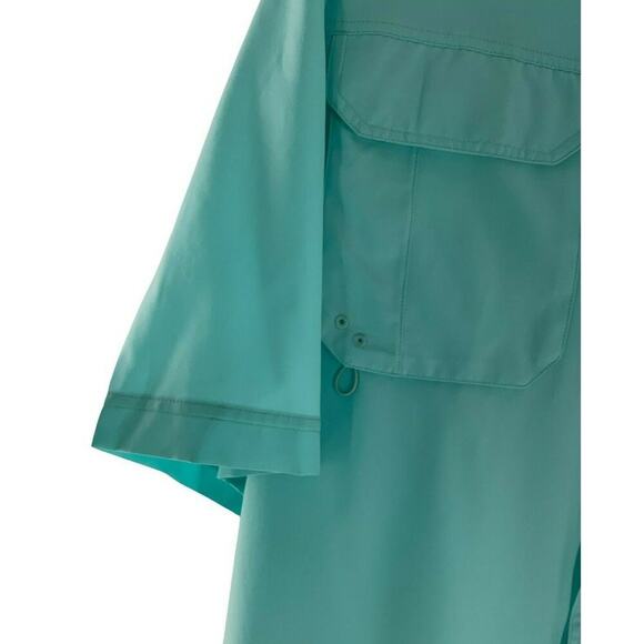 Bimini Bay Outfitters Shirt Men XXL Short Sleeve Vented Mesh Chest Pocket Button - Picture 7 of 12